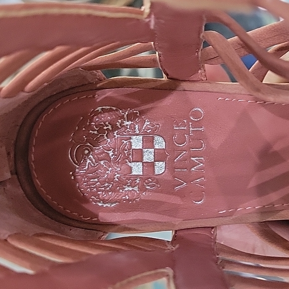 Vince Camuto Gladiator sandals sz 8.5 goddess wedges - Picture 6 of 7